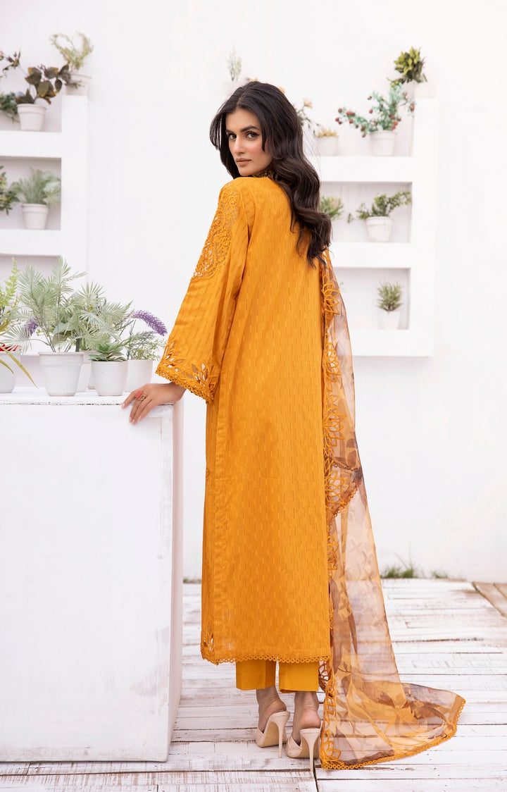 Picture of Ellena - 3-PC Stitched Embroidred Suit - Available at Raja Sahib