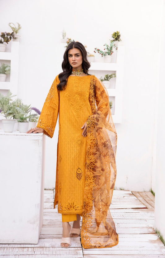 Picture of Ellena - 3-PC Stitched Embroidred Suit - Available at Raja Sahib