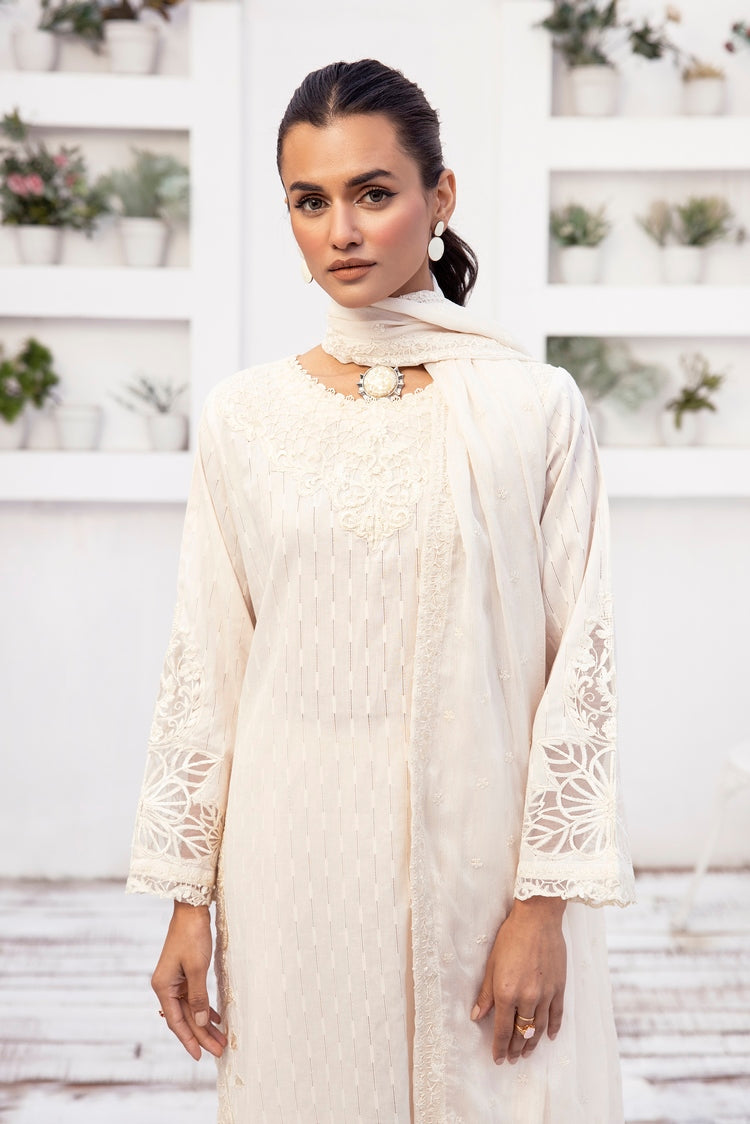Picture of Ellena - 3-PC Stitched Embroidred Suit - Available at Raja Sahib