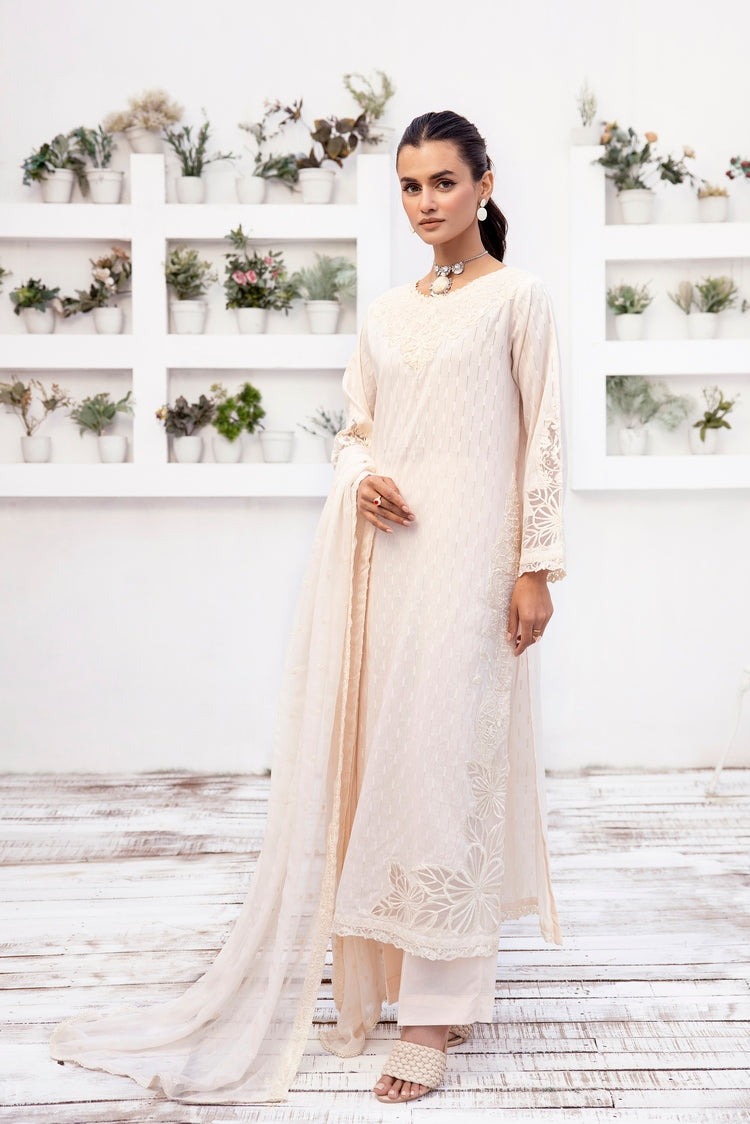 Picture of Ellena - 3-PC Stitched Embroidred Suit - Available at Raja Sahib