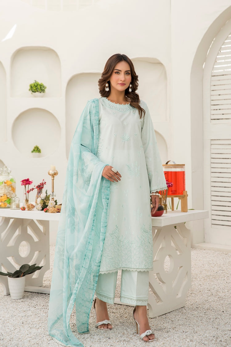 Picture of Ellena - 3-PC Stitched Embroidered Suit - Available at Raja Sahib