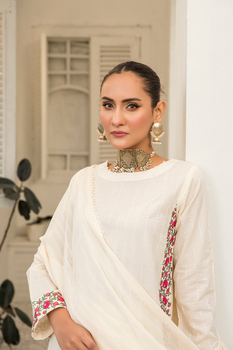 Picture of Ellena - 3-PC Stitched Embroidered Suit - Available at Raja Sahib