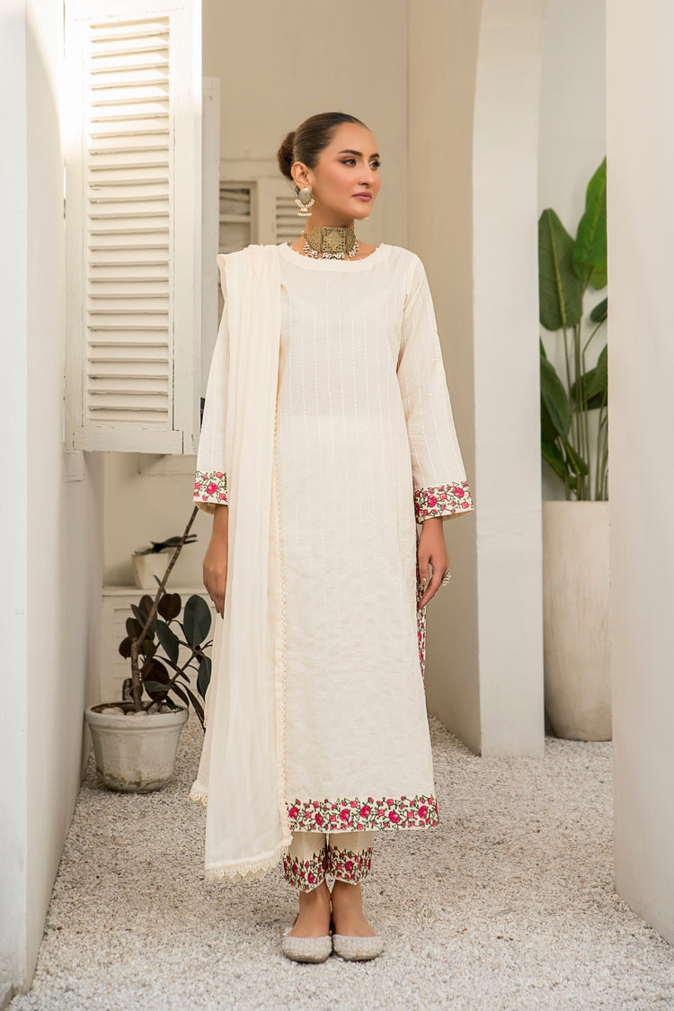 Picture of Ellena - 3-PC Stitched Embroidered Suit - Available at Raja Sahib