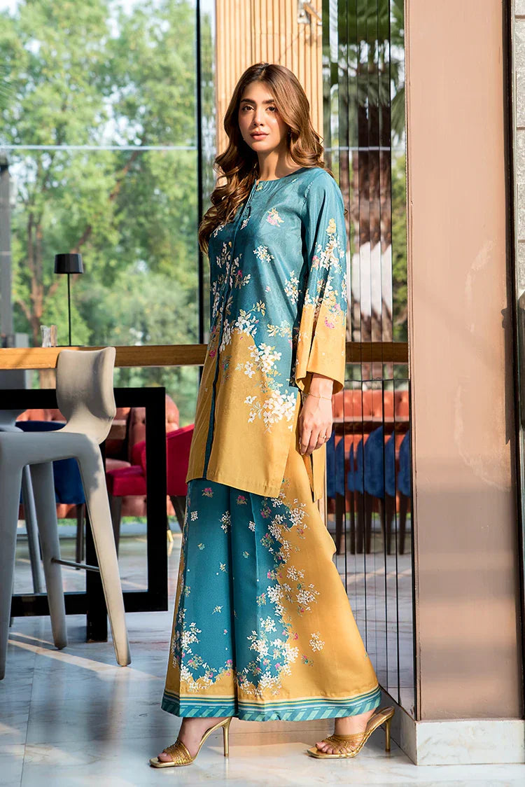 Picture of Ellena - Kasumi Premium Blend Fusion Co-Ords Set - Available at Raja Sahib