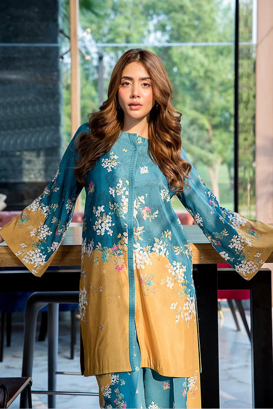 Picture of Ellena - Kasumi Premium Blend Fusion Co-Ords Set - Available at Raja Sahib