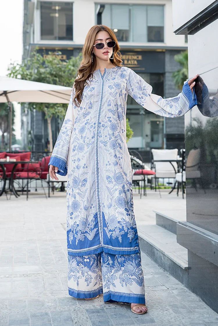 Picture of Ellena - Iris Porclien Premium Blend Fusion Co-Ords Set - Available at Raja Sahib