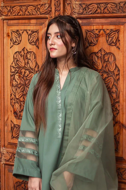 Zauk - Festive Edit - Olive Green