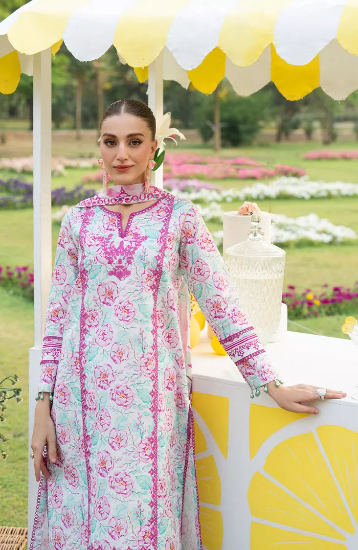 Picture of Fiona - 3 Piece Printed Lawn - Daisy - Available at Raja Sahib