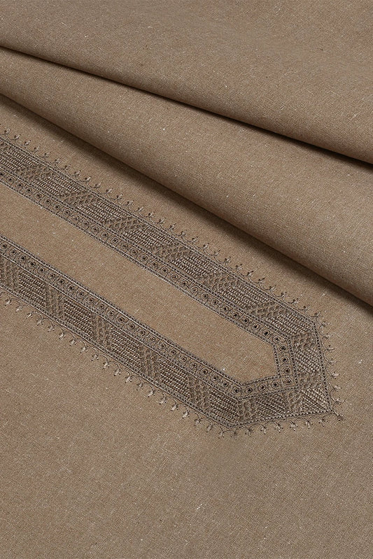 Fabrich - Flax Embroidered Kameez Shalwar - Wasaya Khaddar - FAB-34