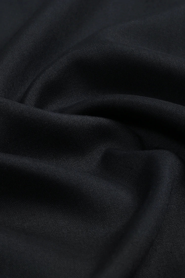 Picture of Fabrich - Men's Unstitch Embroidered Neckline Kameez Shalwar - Black - Available at Raja Sahib