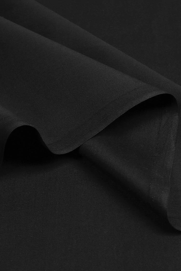 Picture of Fabrich - Men's Unstitch Embroidered Kameez Shalwar - Black - Available at Raja Sahib