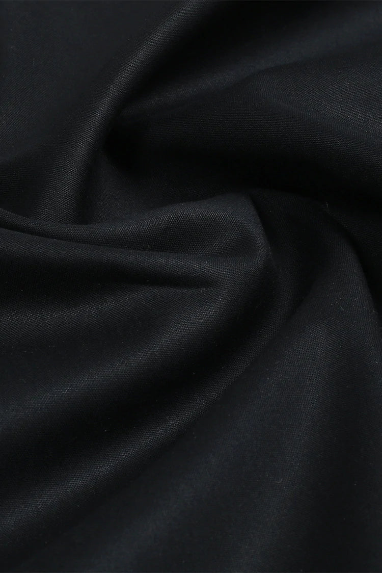 Picture of Fabrich - Men's Unstitch Cross Stitch Embroidered Neckline Kameez Shalwar - Black - Available at Raja Sahib