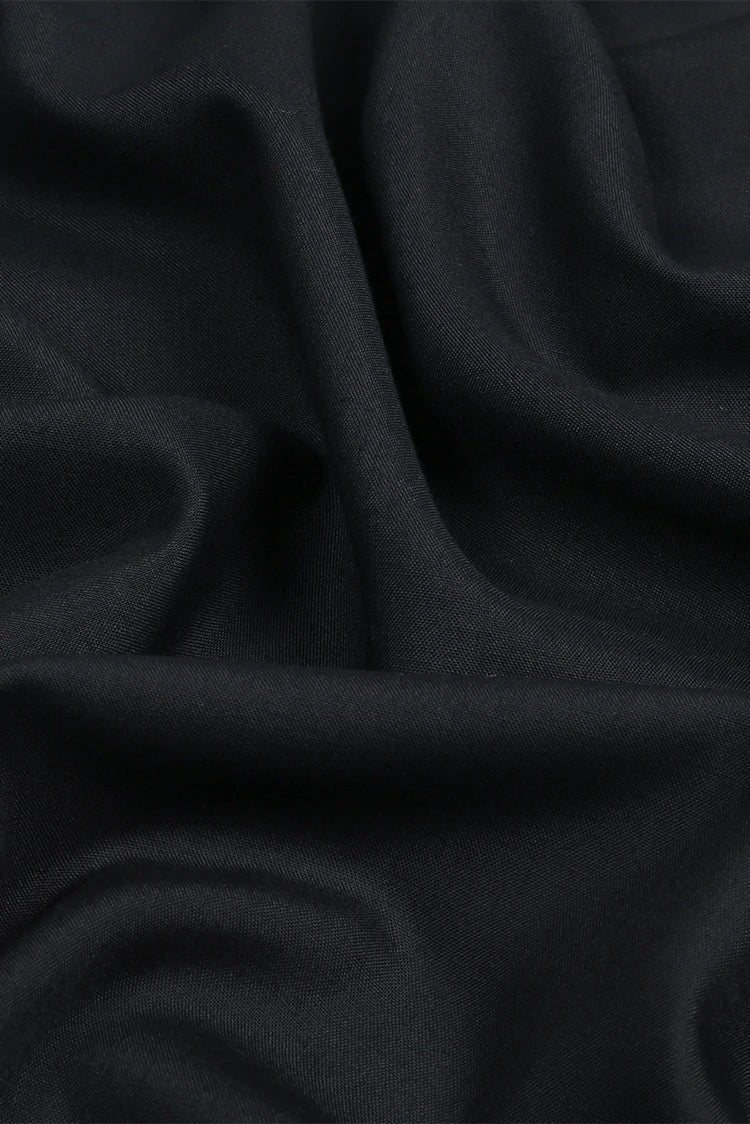 Picture of Fabrich - Men's Unstitch Embroidered Bann Kameez Shalwar - Black - Available at Raja Sahib