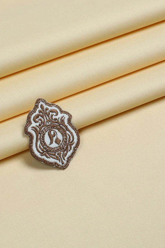 Picture of Fabrich - Men's Unstitch Soft Cotton Kameez Shalwar - Flax - Available at Raja Sahib