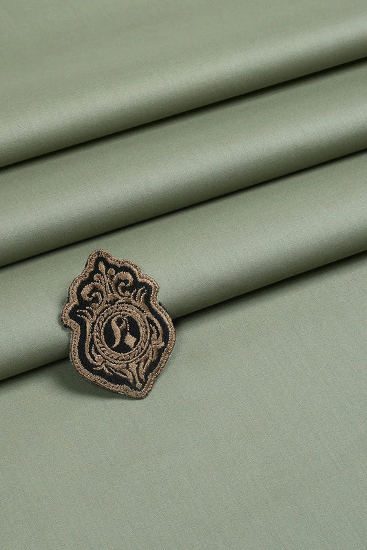 Picture of Fabrich - Men's Unstitch Soft Cotton Kameez Shalwar - Sage - Available at Raja Sahib