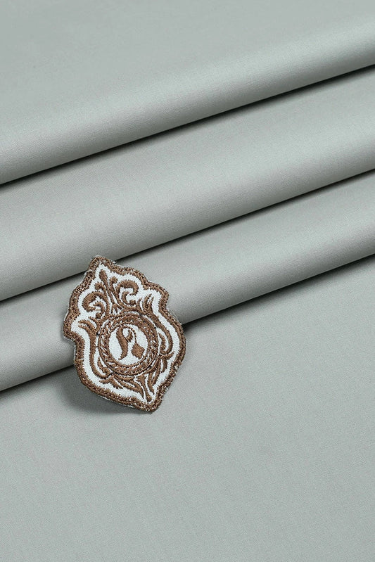 Picture of Fabrich - Men's Unstitch Soft Cotton Kameez Shalwar - Slate - Available at Raja Sahib