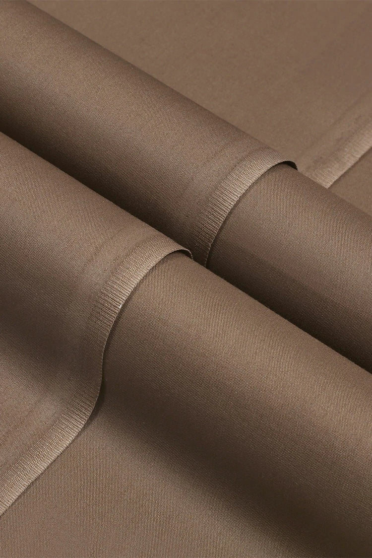 Picture of Fabrich - Men's Unstitch Soft Cotton Kameez Shalwar - Caramel - Available at Raja Sahib