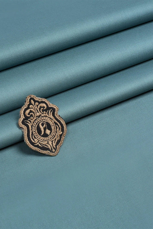 Picture of Fabrich - Men's Unstitch Soft Cotton Kameez Shalwar - Pine Green - Available at Raja Sahib