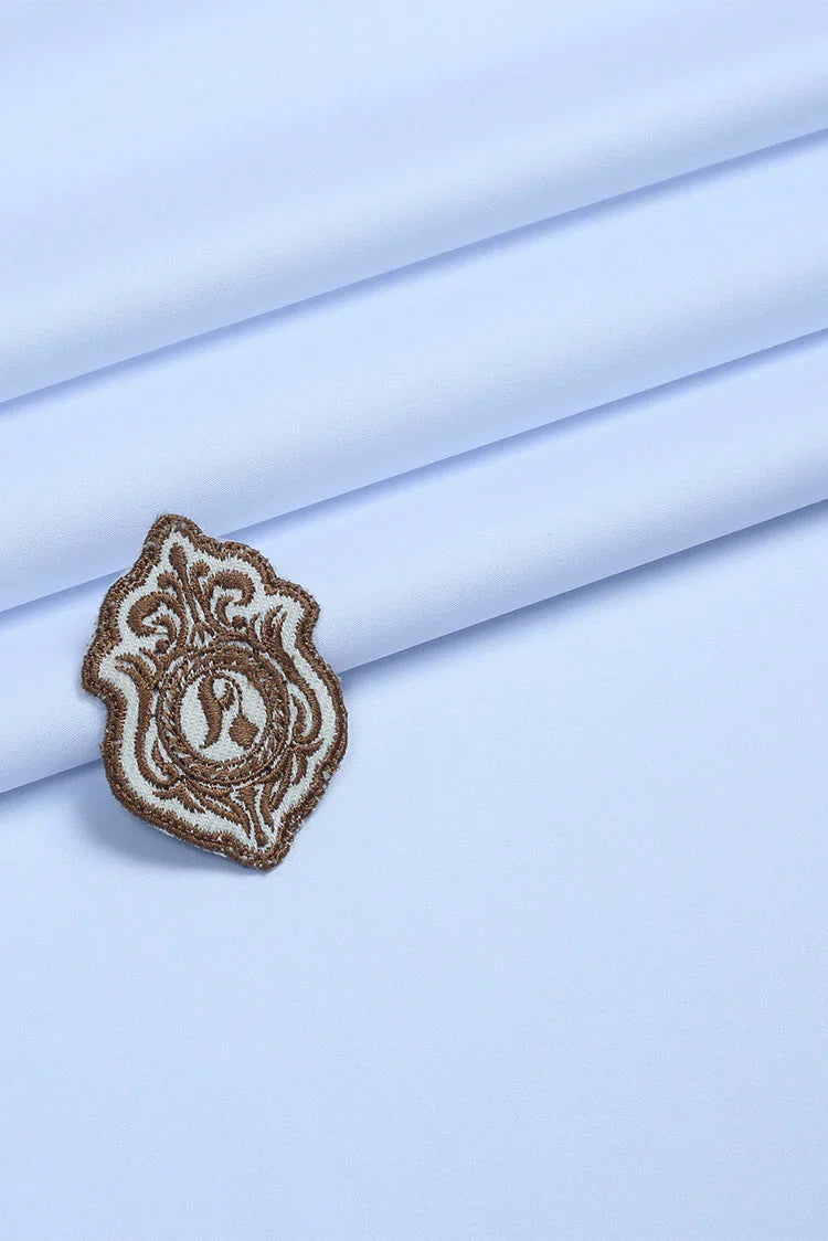 Picture of Fabrich - Men's Unstitch Soft Cotton Kameez Shalwar - White - Available at Raja Sahib