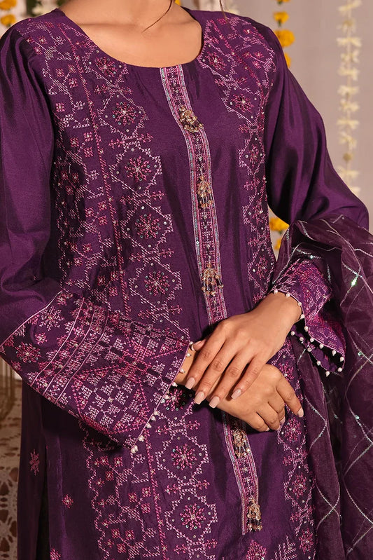 Picture of Tasneem Shamim - Zumra Luxury Festive - Ipek | Cotton Silk | 3-Piece MTO - Available at Raja Sahib
