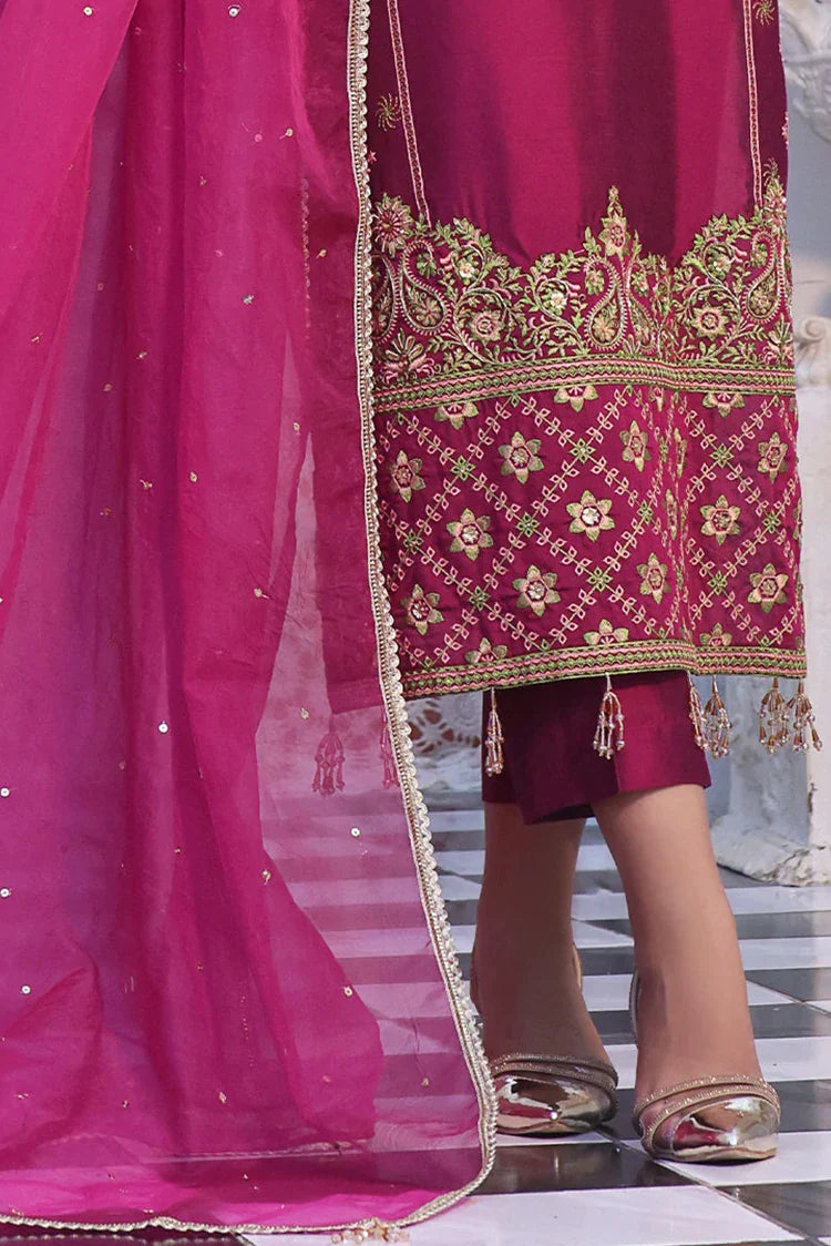 Picture of Tasneem Shamim - Zumra Luxury Festive - Bahar - Cotton Silk - 3-Piece MTO - Available at Raja Sahib