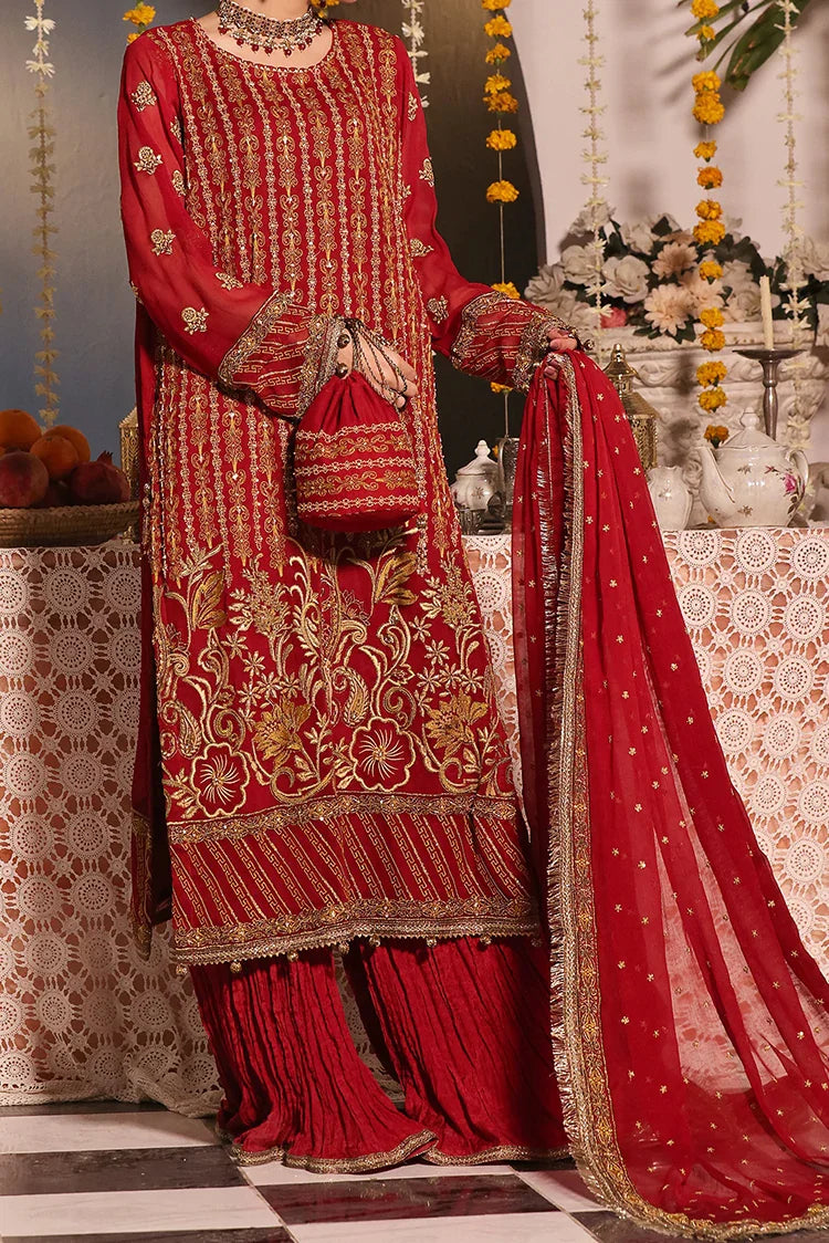 Picture of Tasneem Shamim - Zumra Luxury Festive - Dilara - Chiffon - 3-Piece MTO - Available at Raja Sahib