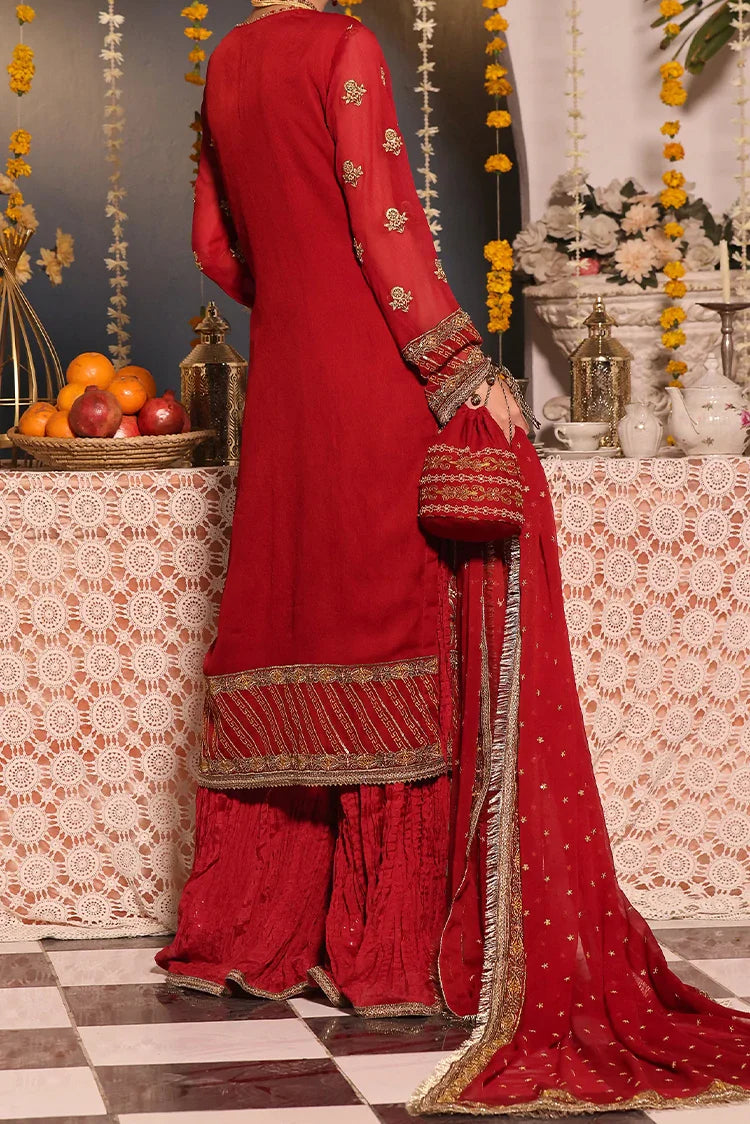 Picture of Tasneem Shamim - Zumra Luxury Festive - Dilara - Chiffon - 3-Piece MTO - Available at Raja Sahib