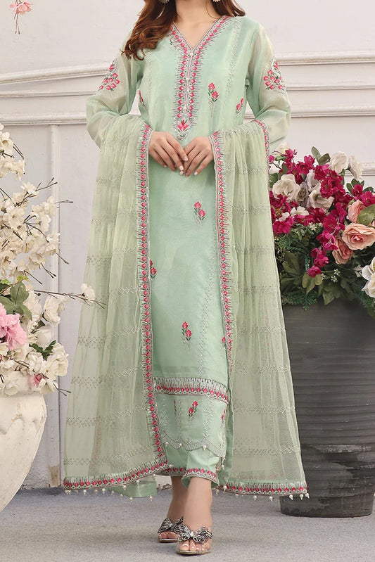 Picture of Tasneem Shamim - Zumra Luxury Festive - Defne - Masuri - 3-Piece MTO - Available at Raja Sahib