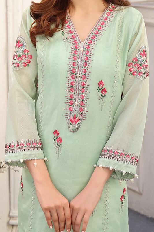 Picture of Tasneem Shamim - Zumra Luxury Festive - Defne - Masuri - 3-Piece MTO - Available at Raja Sahib