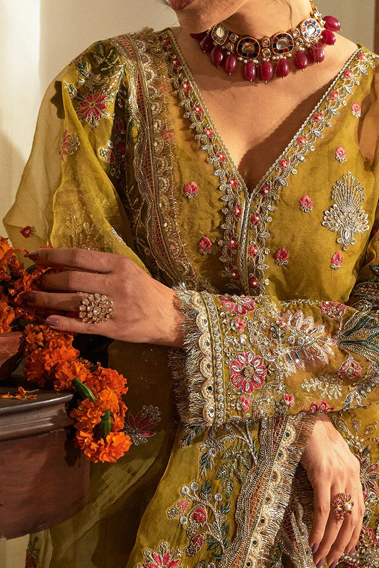 Picture of Fabiha Fatima - Mehar o Maah Luxury Festive - Amber - Available at Raja Sahib