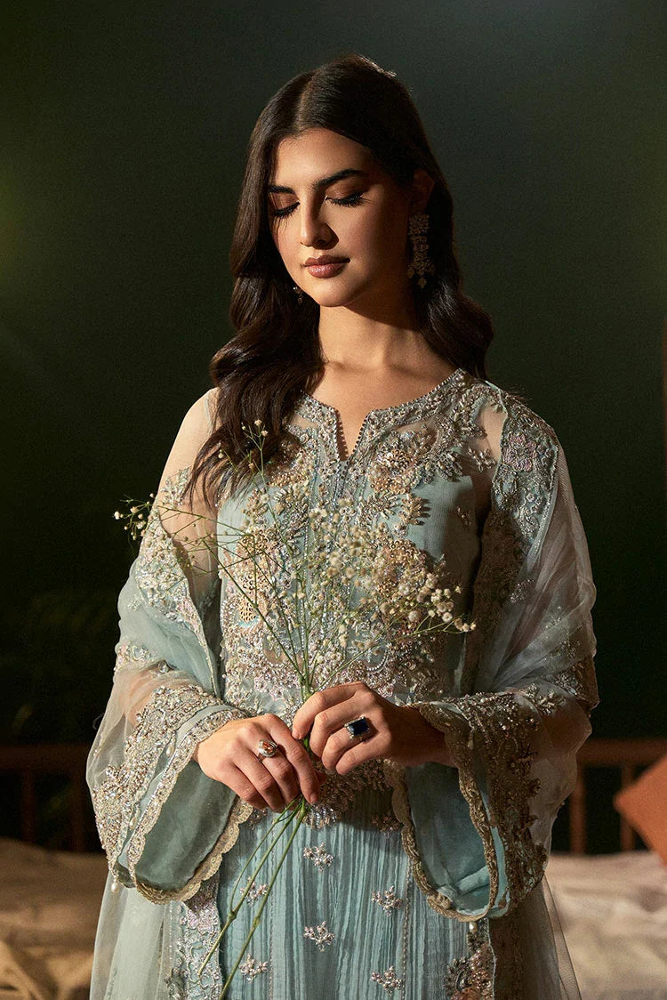 Picture of Fabiha Fatima - Mehar o Maah Luxury Festive - Aquamarine - Available at Raja Sahib