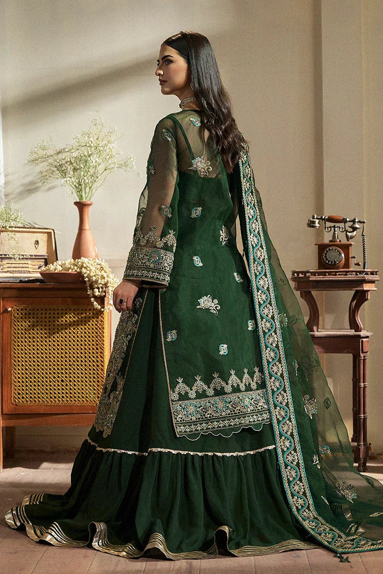 Picture of Fabiha Fatima - Mehar o Maah Luxury Festive - Emerald - Available at Raja Sahib