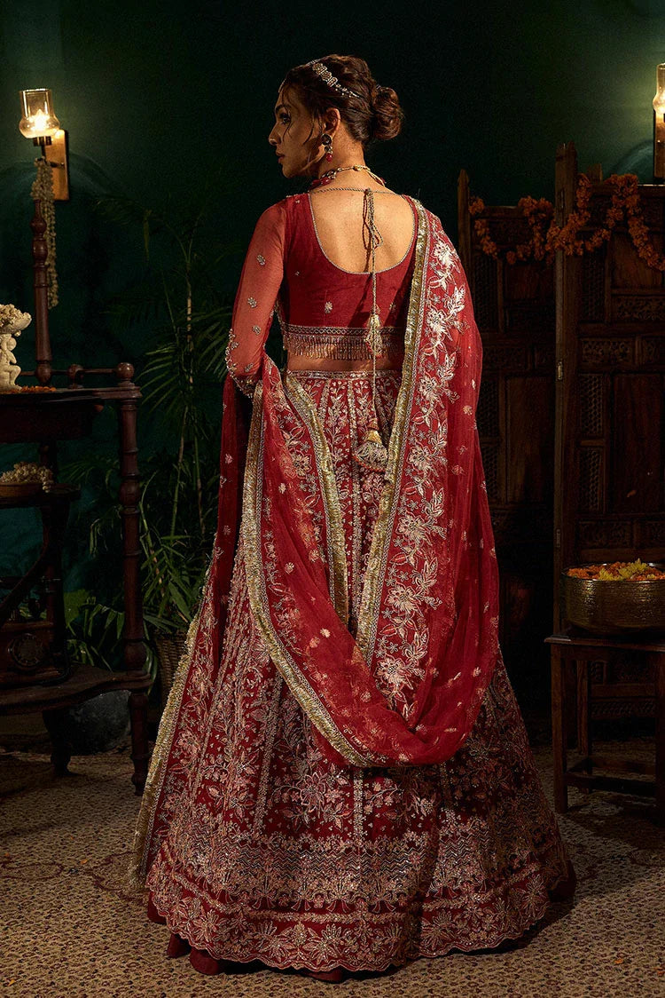 Picture of Fabiha Fatima - Mehar o Maah Luxury Festive - Ruby - Available at Raja Sahib