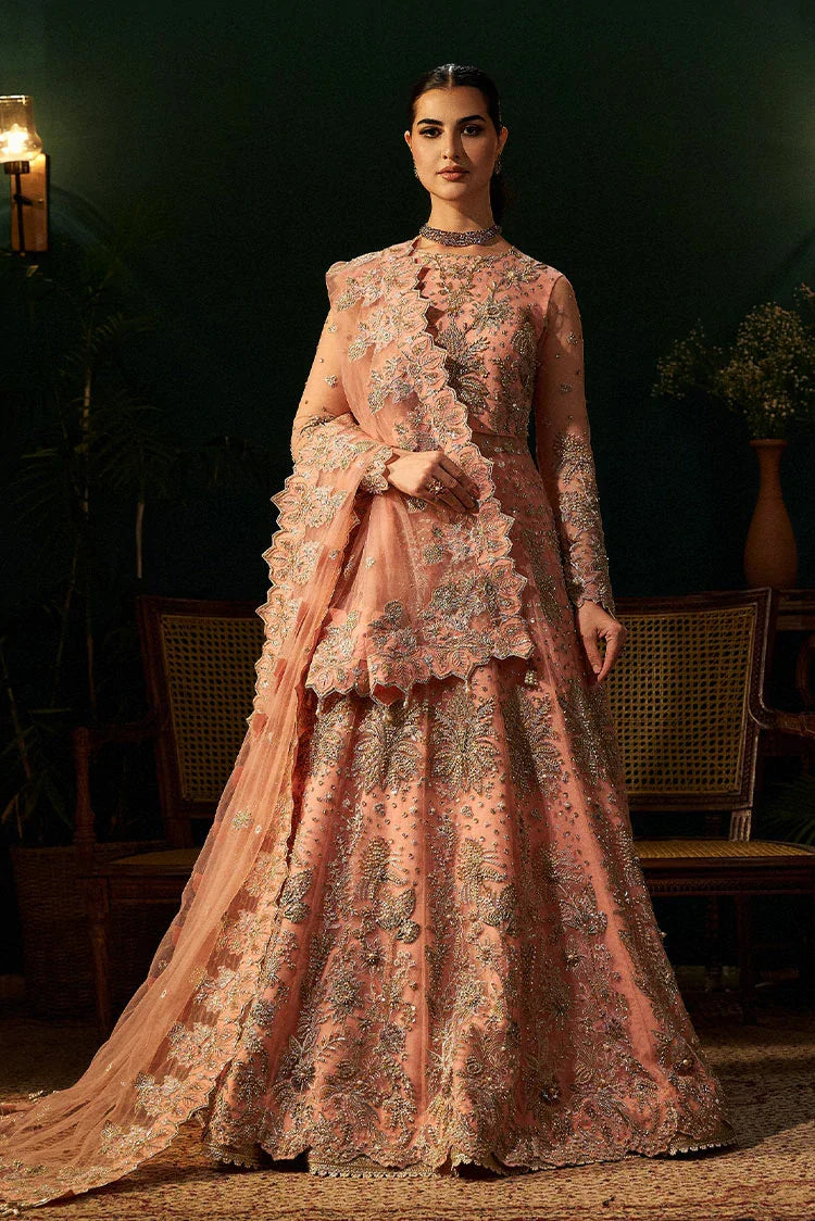 Picture of Fabiha Fatima - Mehar o Maah Luxury Festive - Rose - Available at Raja Sahib