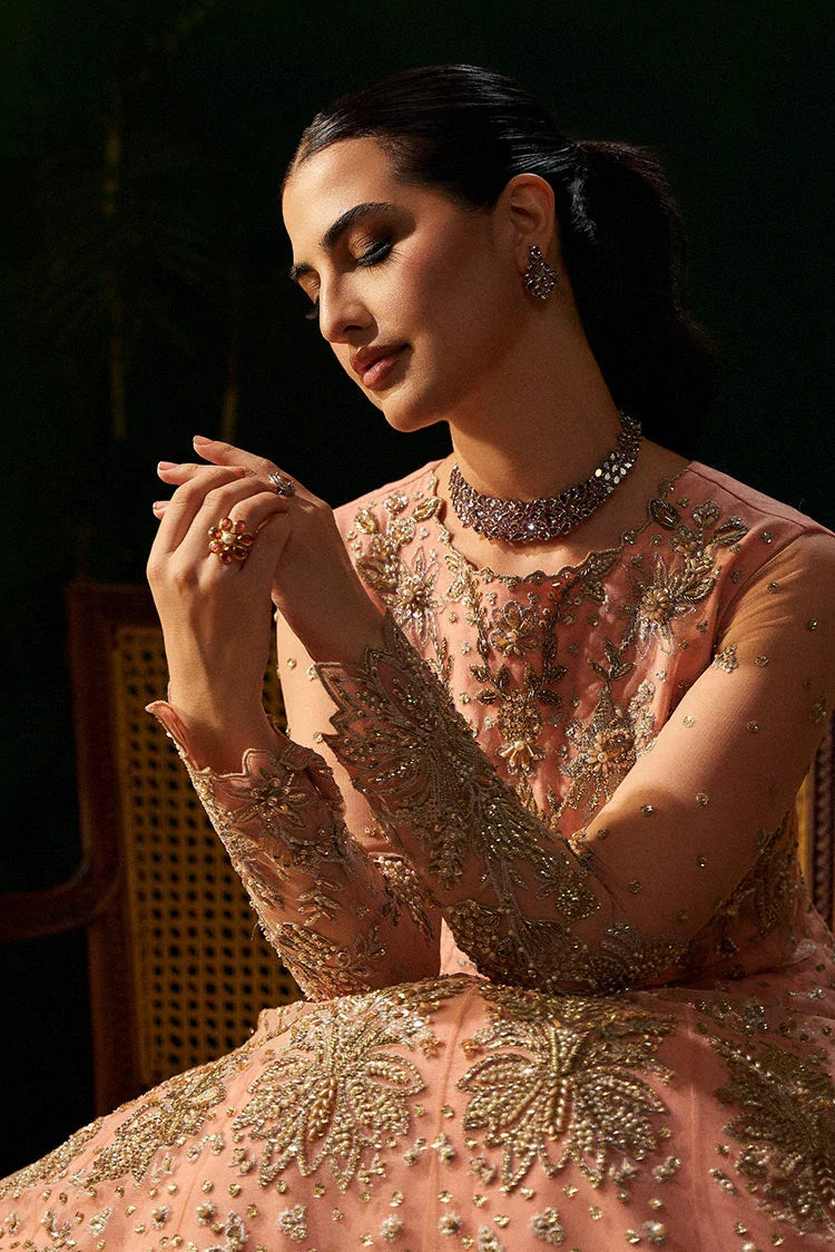 Picture of Fabiha Fatima - Mehar o Maah Luxury Festive - Rose - Available at Raja Sahib