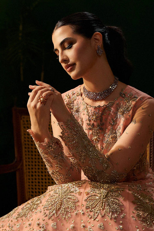 Picture of Fabiha Fatima - Mehar o Maah Luxury Festive - Rose - Available at Raja Sahib