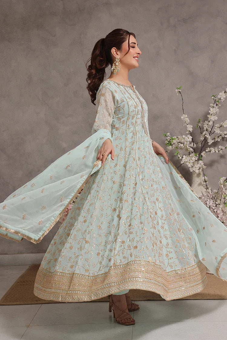 Picture of Alsiyaab - Adaa e Khaas - 3 Piece - Haani - Mint Green - Available at Raja Sahib