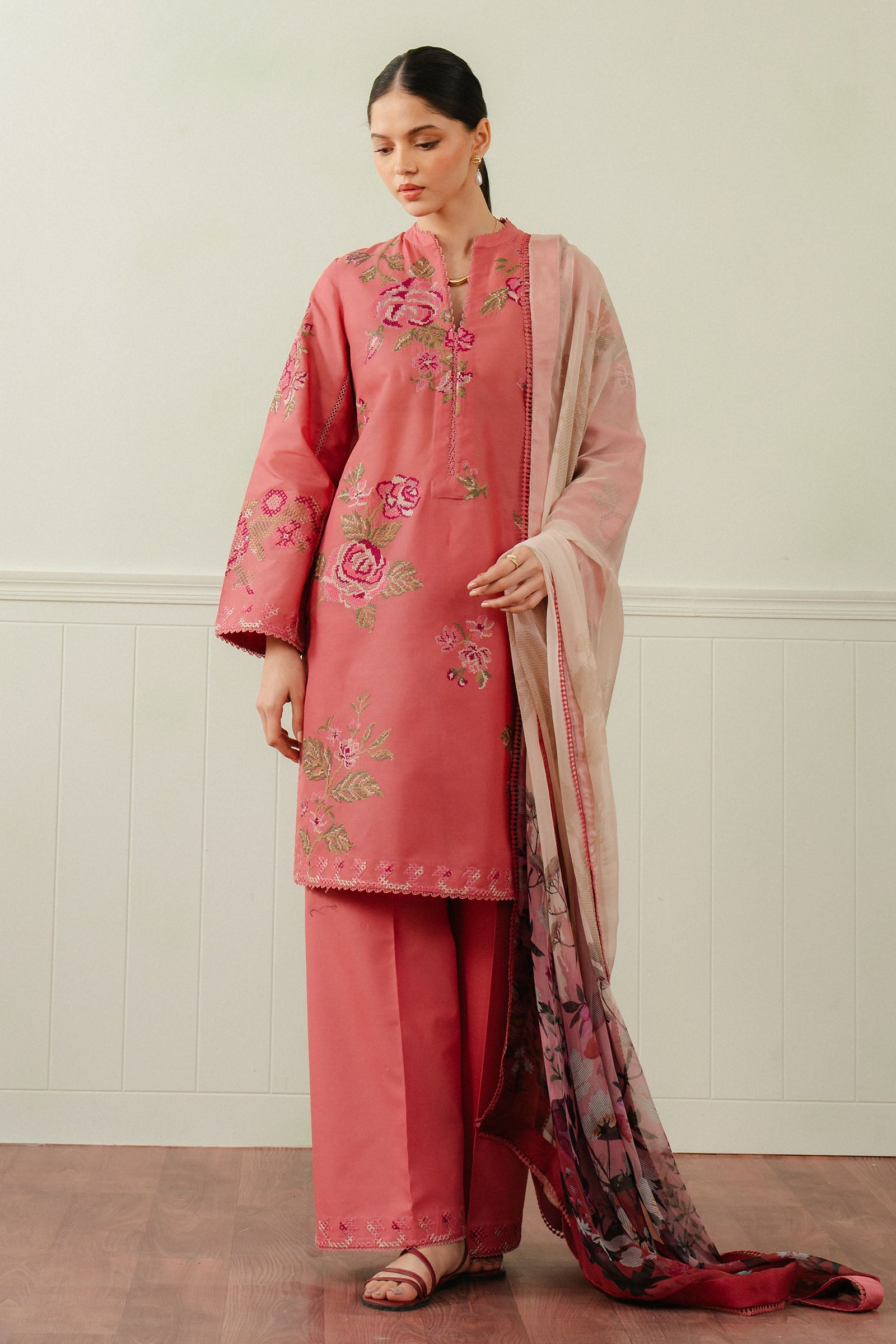Picture of Zara Shahjahan - Coco Lawn Collection - FREYA-4A - Available at Raja Sahib