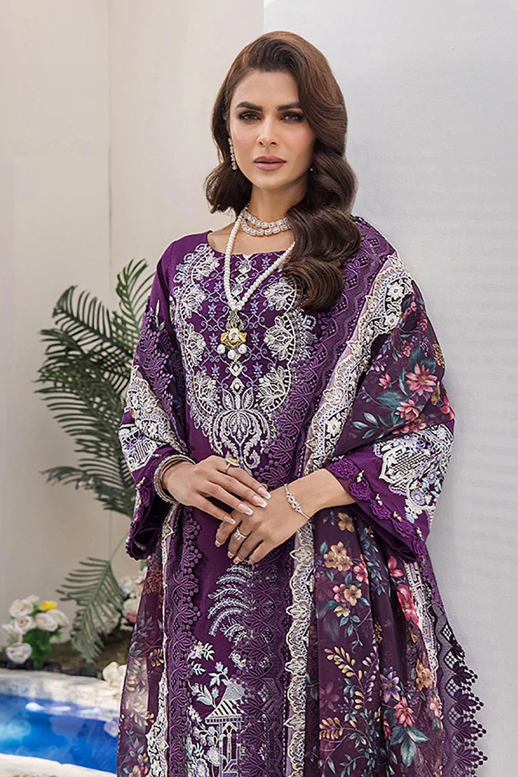 Picture of Tessa - Festive Lawn - Violet Persona - Available at Raja Sahib