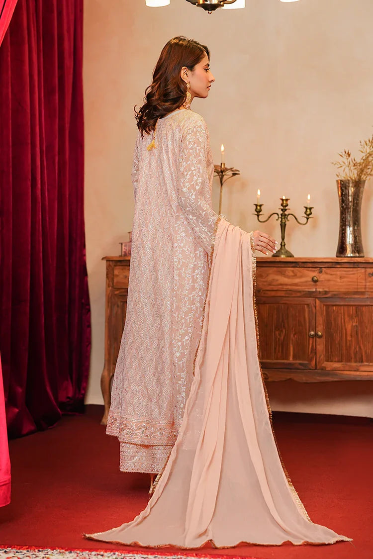 Picture of Alsiyaab - Adaa e Khaas - 3 Piece - Sana - Peach - Available at Raja Sahib