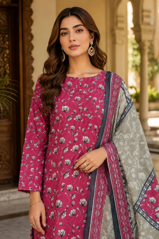 Picture of Kleren - Digital Printed Doria Lawn - F-34 - Unstitched - Available at Raja Sahib