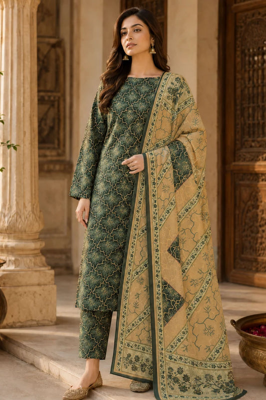 Kleren - Digital Printed Doria Lawn - F-39 - Unstitched