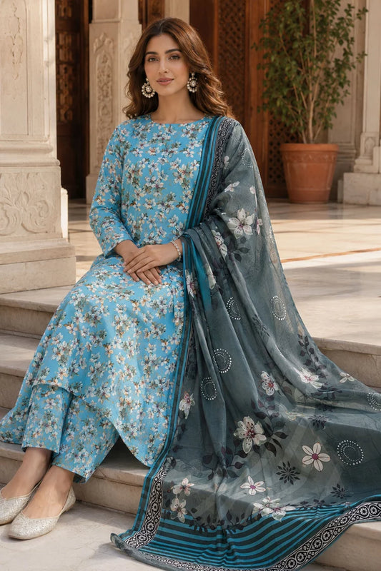 Picture of Kleren - Digital Printed Doria Lawn - F-40 - Unstitched - Available at Raja Sahib