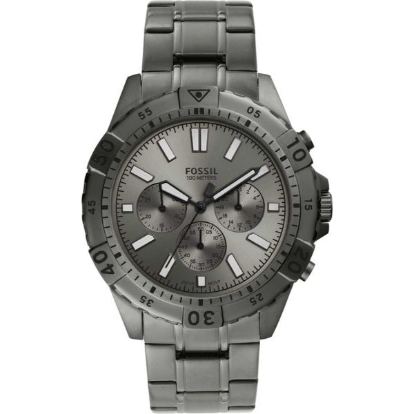 Picture of Fossil Garrett Gray Stainless Steel Gray Dial Chronograph Quartz Watch for Gents - FS5621 - Available at Raja Sahib