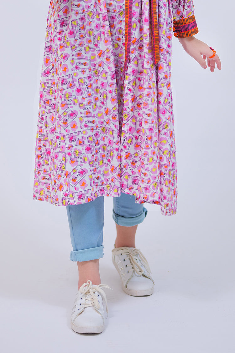 Picture of Senorita - GAA-02719 | White & Multicolor | Casual Kurta | Cotton Lawn Printed - Available at Raja Sahib