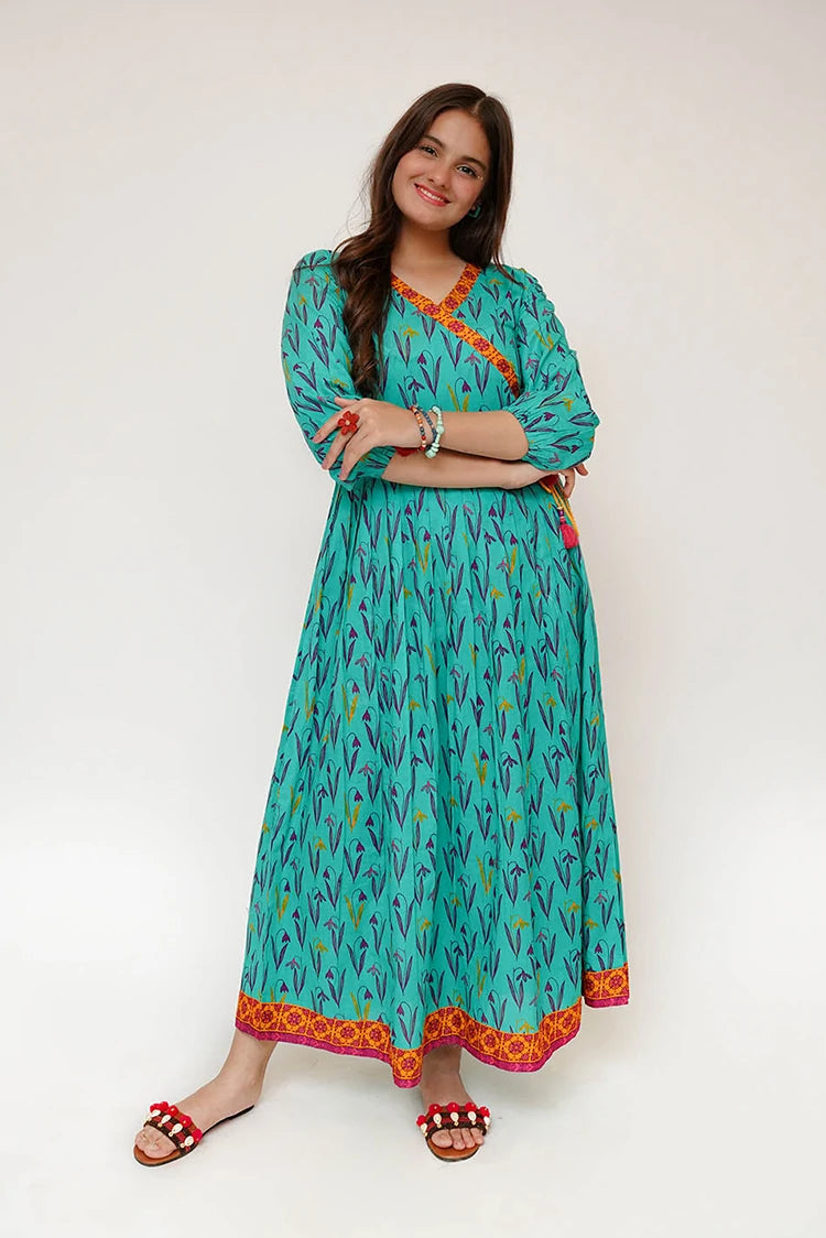 Picture of Senorita - Girls Eid Dress - Casual Maxi - Cotton Lawn Printed - GAA-03476 - Available at Raja Sahib