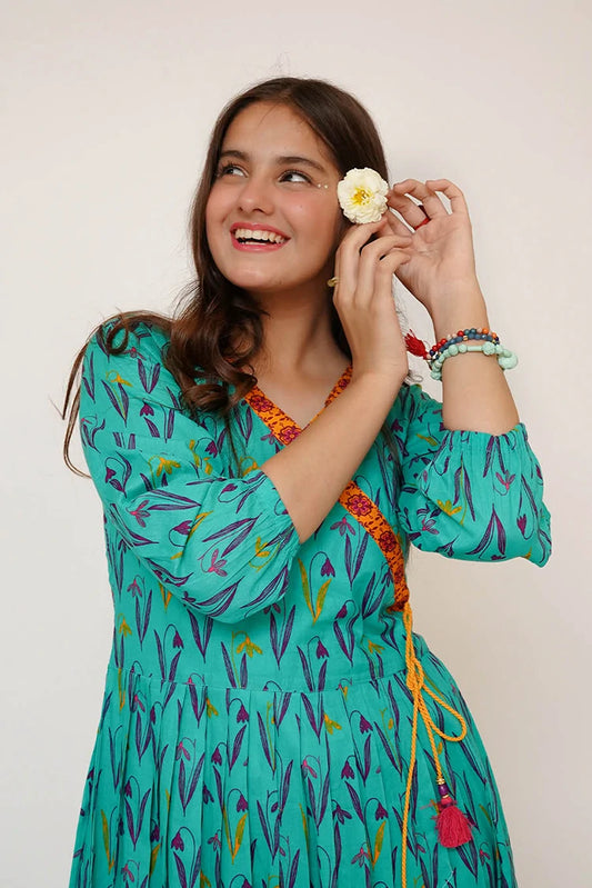 Picture of Senorita - Girls Eid Dress - Casual Maxi - Cotton Lawn Printed - GAA-03476 - Available at Raja Sahib
