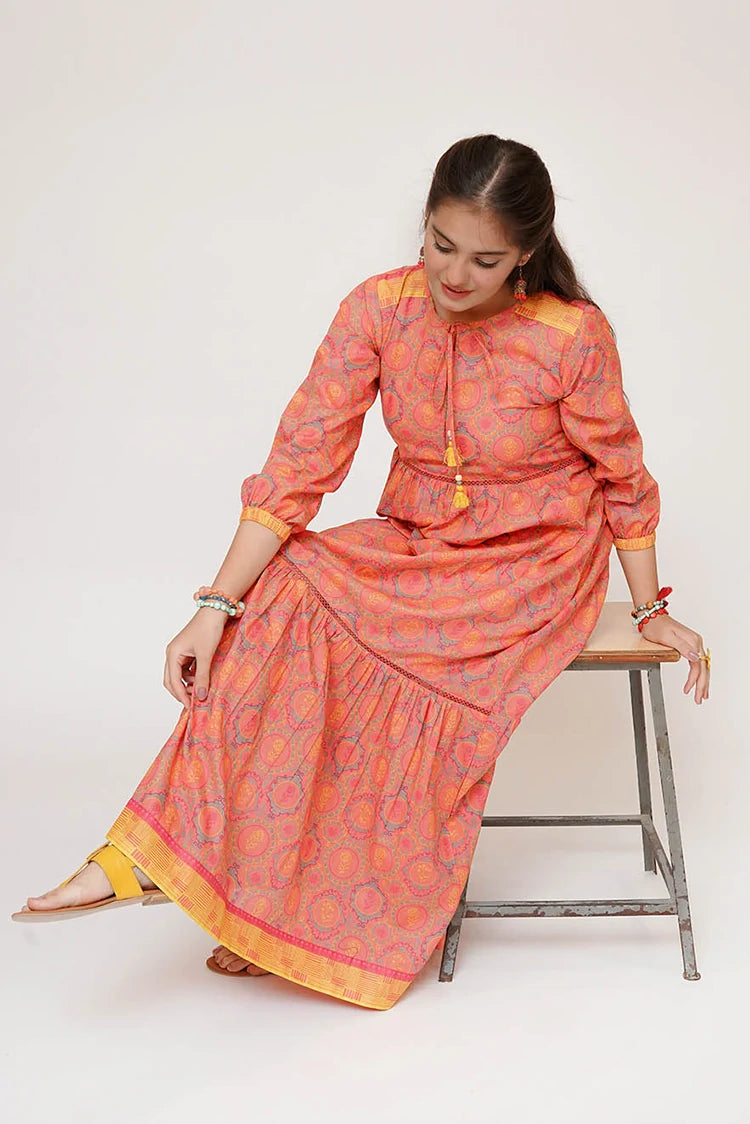 Picture of Senorita - Girls Eid Dress - Casual Maxi - Cotton Lawn Printed - GAA-03504 - Available at Raja Sahib