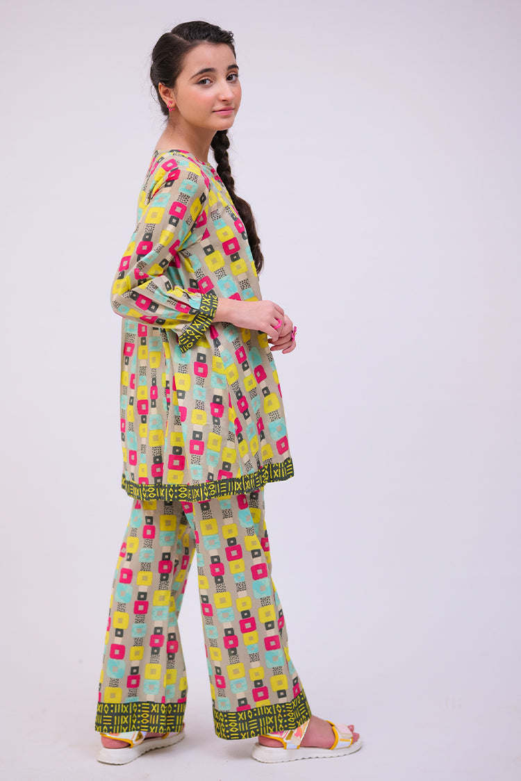 Picture of Senorita - GAC-02718 | Grey & Multicolor | Casual 2 Piece Suit  | Cotton Lawn Printed - Available at Raja Sahib