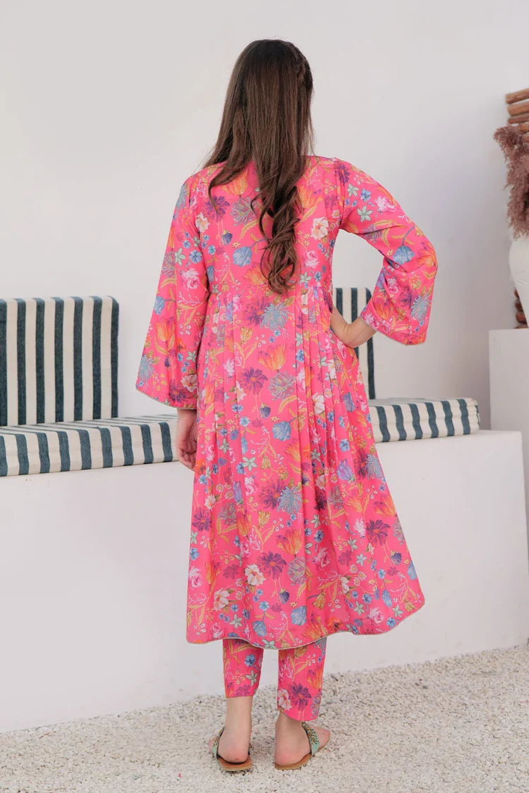 Picture of GAC-02930 | Pink & Multicolor | Casual 2 Piece Suit | Polyester Lawn Printed - Available at Raja Sahib